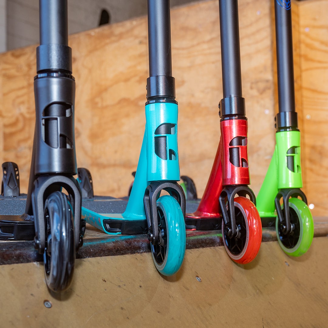 Colt S5 Pro Scooters in Black, Teal, Red and Green