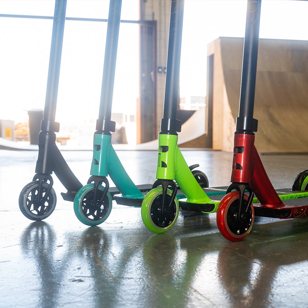 Colt S5 Pro Scooters in Black, Teal, Red and Green