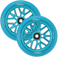 120mm Delux Wheels Pair - Blue