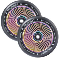 Fasen Scooters Hypno Hollowcore Wheel Pair - 120mm - Square Oil Slick