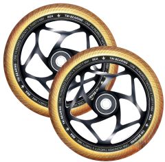 Blunt Envy 120mm/30mm Tri Bearing Wheel Pair - Black and Gold