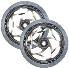 Blunt Envy 120mm/30mm Tri Bearing Wheel Pair - Chrome and Clear