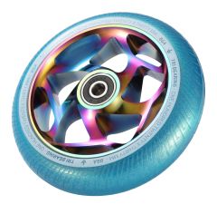 Tri Bearing Scooter Wheel - 120mm/30mm - Oil Slick/Teal