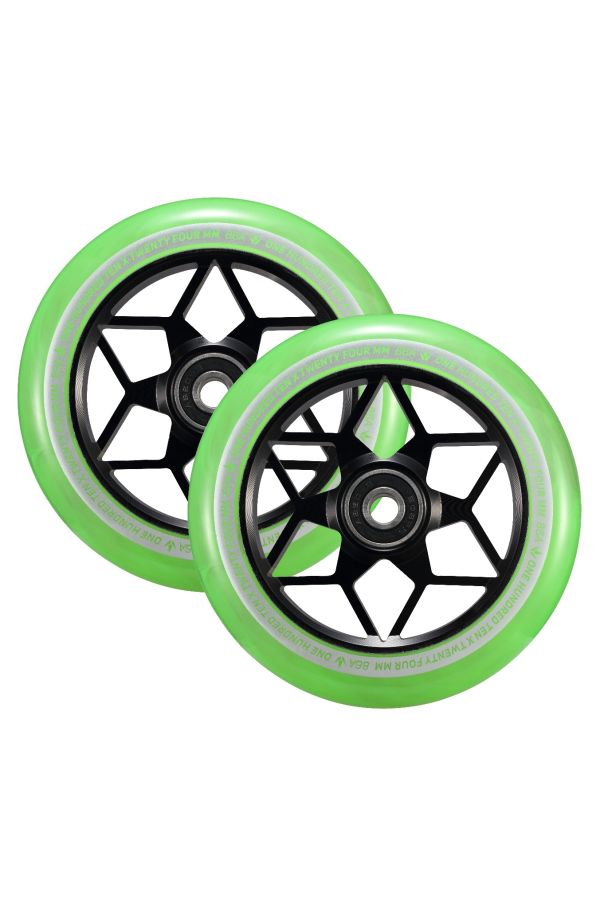 Diamond Scooter Wheels - 110mm x 24mm - Smoke Green