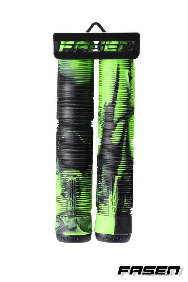 Fasen Scooter Handlebar Grips - Green/Black