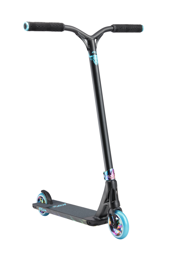 KOS S7 Charge Complete Pro Scooter - Black and Teal