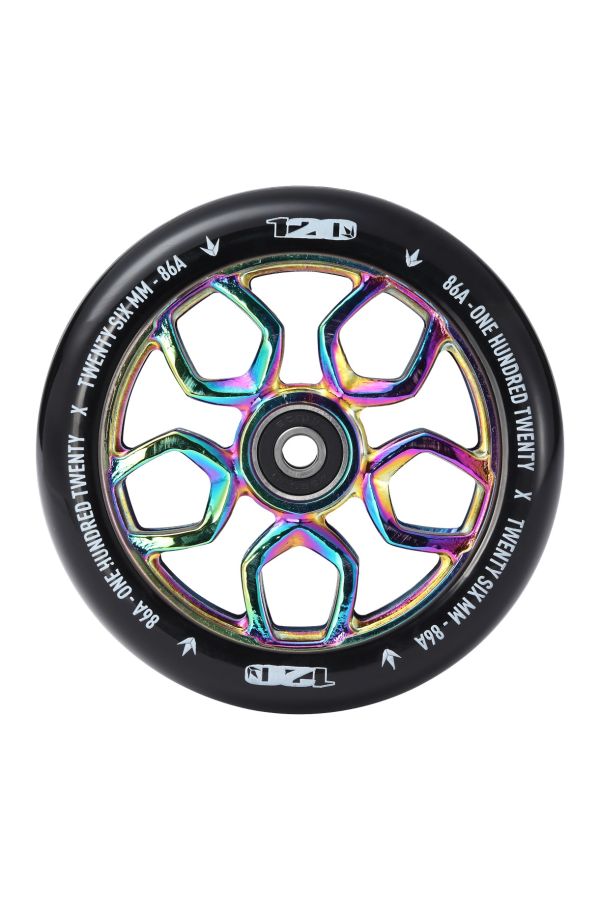 Blunt Envy Lambo Scooter Wheel Pair - 120mm x 26mm - Oil Slick 