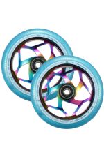 Tri Bearing Scooter Wheel - 120mm/30mm - Oil Slick/Teal