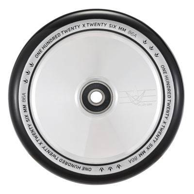 Blunt Envy Hollow Core Scooter Wheel Pair - 120mm x 24mm Black Silver Polish 