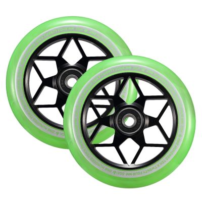 Diamond Scooter Wheels - 110mm x 24mm - Smoke Green