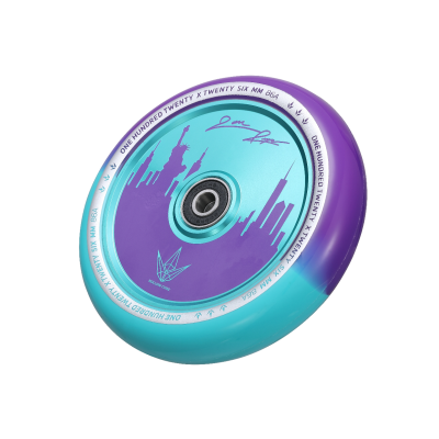 120mm Jon Reyes Signature Wheel - Purple/Teal